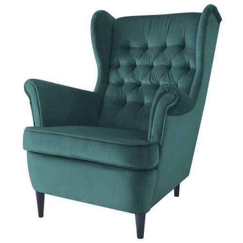 купить Кресло Signal Harry Velvet (Green/Wenge) в Кишинёве 