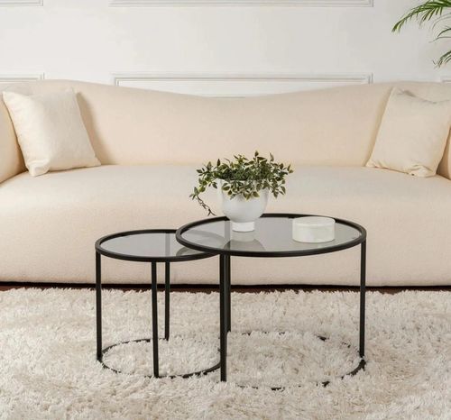 купить Журнальный столик Trendy Set masuta de cafea, Tokyo, Negru, 60x39x60cm в Кишинёве 