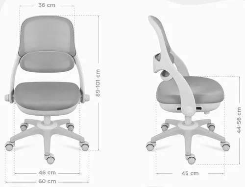 cumpără Fotoliu de birou Mark Adler Junior 4.7 Grey în Chișinău 