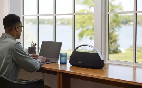 купить Колонка портативная Bluetooth Harman Kardon GO + Play 3 Black в Кишинёве 