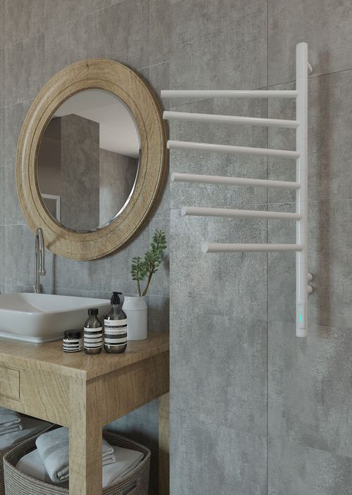 cumpără Uscător de prosoape Elna-Service Vertical-6, 780x395x75mm, alb în Chișinău 