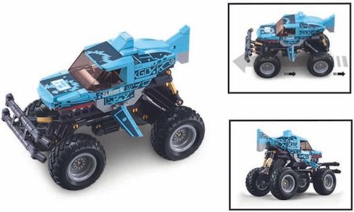 cumpără Set de construcție Sluban B1162 Monster Truck Rechinul albastru, cu inerție (273 elem.) în Chișinău 