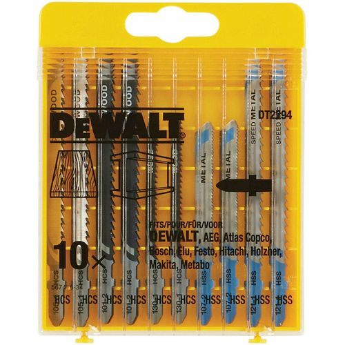 купить Аксессуар для пилы DeWalt DT2294-QZ Set lame ferastrau pendular pentru lemnl/metal (10 buc) в Кишинёве 