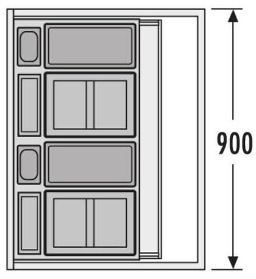 cumpără Coș de gunoi Hailo 3630901 XXL 900 în Chișinău 