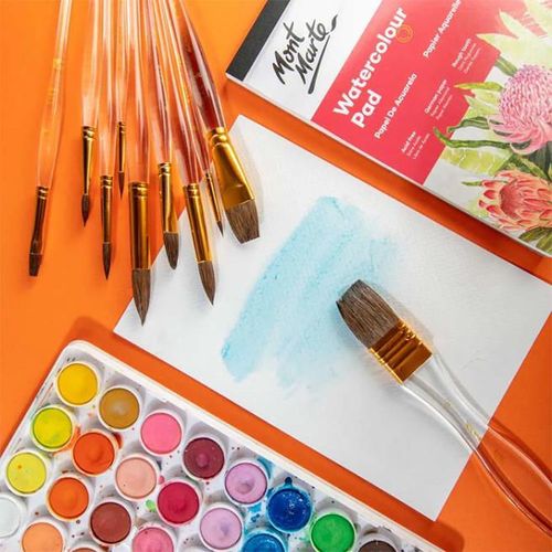 купить Набор для творчества Mont Marte BMHS0068 Set pensule acuarela in penar Signature, 11buc в Кишинёве 