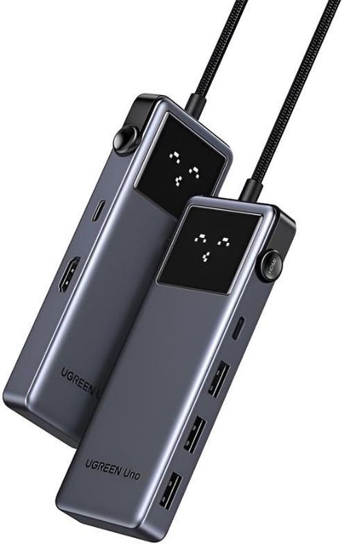 купить Переходник для IT Ugreen UGREEN HUB 6in1 USB-C To 4K@60Hz HDMI+3*USB-A 3.0 + USB-C 3.0 + PD 100W Series Uno, CM889, Grey в Кишинёве 