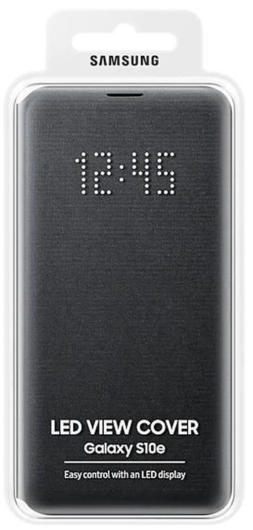 купить Чехол для смартфона Samsung EF-NG970 LED View Cover S10e Black в Кишинёве 