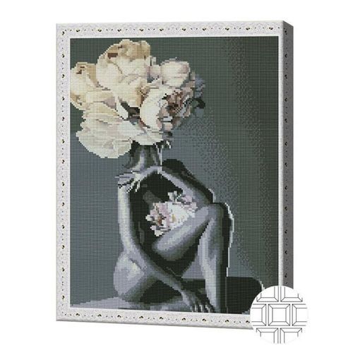 купить Картина по номерам Art Gallery QB205784 Mozaic cu diamante patrate 40x50cm Ganduri bujori в Кишинёве 