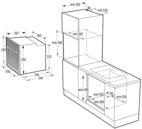 cumpără Cuptor electric încorporabil Gorenje BO6737E02BG în Chișinău 