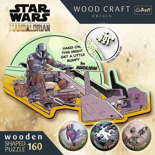cumpără Puzzle Trefl 20187 Wooden puzzle. The Mandalorians-Reunire, 160el în Chișinău 