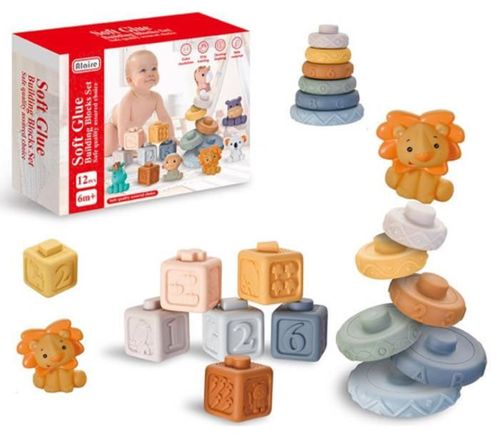 купить Конструктор Optmarket 202143362 Пирамидка тактильная в Кишинёве 