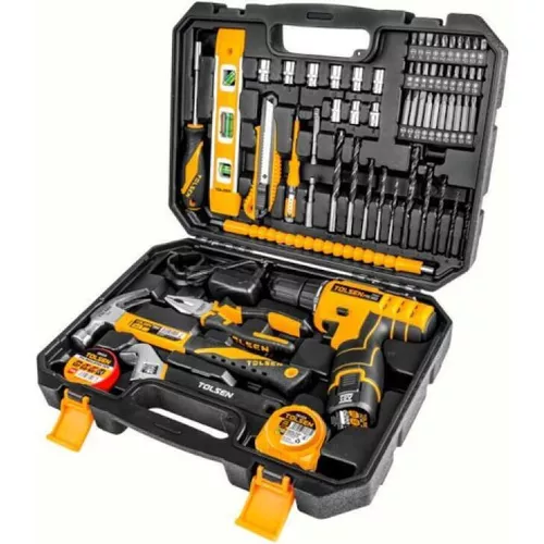 купить Набор электроинструментов Tolsen Set masina de insurubat 12V + 65 scule (85365) в Кишинёве 