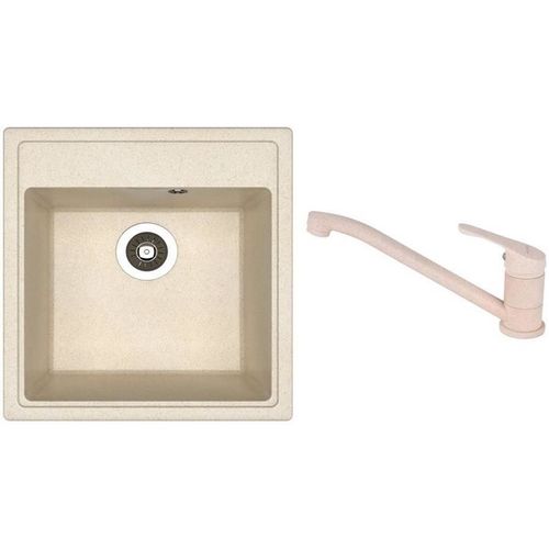 cumpără Chiuvetă bucătărie cu bateria Dr.Gans Nika 470 + SanDonna F 1066 bej în Chișinău 