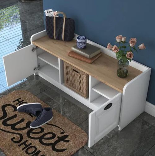 cumpără Raft pentru încălțăminte Trendy P2, 1808, Nuc 120x40x40cm în Chișinău 