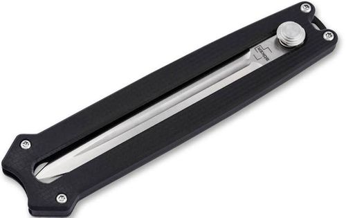 купить Нож походный Boker BO-01BO411 Plus Slike D2 Satin Spear Point Blade Black в Кишинёве 