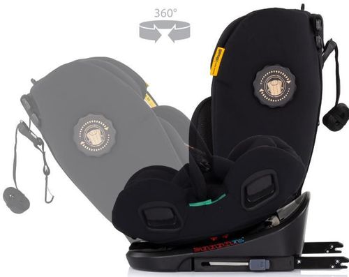 cumpără Scaun auto Chipolino STKTHG02601NO I-Size 40-150cm Isofix 360 Techno iGrow noir în Chișinău 