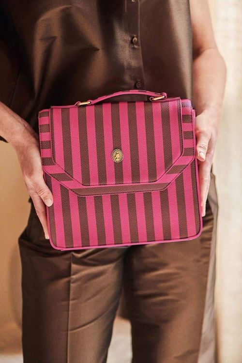 купить Сумка плечевая Pip Studio 51.273.413 Frances Cross Body Bag Medium Stripe Pink 25x9x21.5cm Pink в Кишинёве 