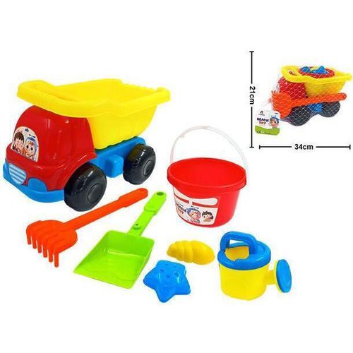 купить Игрушка Promstore 45052 Набор игрушек для песка в машине, 7 ед, 34X21cm в Кишинёве 