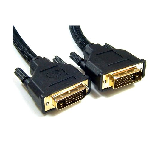 cumpără Cable DVI - 2m - Brackton "Basic" DVI-SKB-0200.B, 2 m, DVI-D cable 24+1, dual-link, m/m, double-shielded, plastic plugs, golden contacts, dust caps în Chișinău 