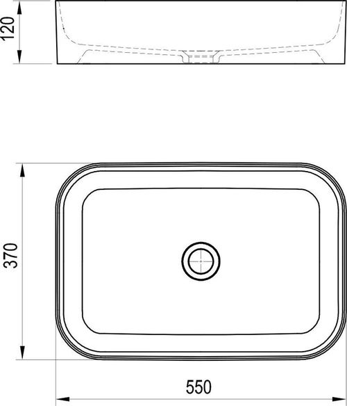 купить Раковина Ravak Ceramic Slim 550 R 55x37x12cm Anthracite XJX03155003 в Кишинёве 