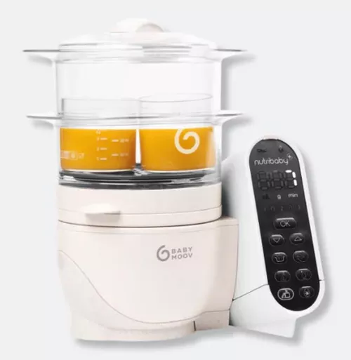 cumpără Aparat de gatit cu abur si blender Babymoov A001135 Robot multifunctional 5 in 1 Nutribaby+ Mineral Beige în Chișinău 