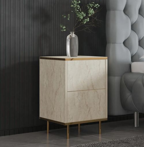 купить Тумбочка Trendy Imaj, TravertinAur, 40x60x35cm в Кишинёве 