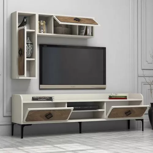 купить Тумба напольная для TV Trendy Samba, Crema 180x52x35cm в Кишинёве 