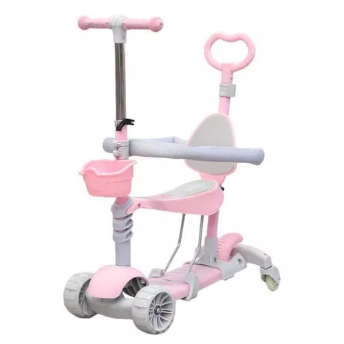 купить Самокат New World HBC010 Trotineta pentru copii 5in1, roz, 61611 в Кишинёве 