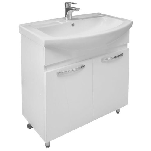 cumpără Dulap pentru lavoar Mashtab 11328 Agat cu 2 usi 65cm Alb în Chișinău 