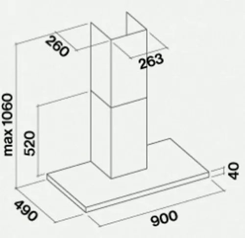cumpără Hotă Falmec STREAM 90 E.P. Stainless Steel (with filter pack) în Chișinău 