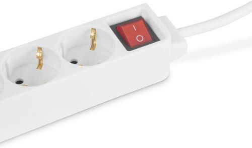 купить Фильтр электрический Hama 137322 Power Strip, 3-Way, with Switch, 1.4 m, white в Кишинёве 