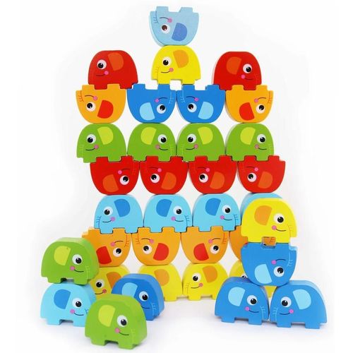 cumpără Joc educativ de masă Tooky Toy 70123 Jenga cu elefanti TKF070A în Chișinău 