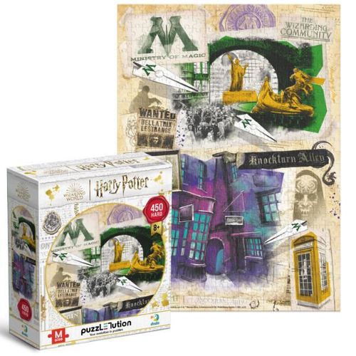 cumpără Puzzle Dodo 200504 Puzzle Ministerul Magiei și Aleea Knocktern, seria Harry Potter, 450el în Chișinău 