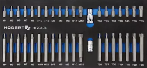 cumpără Sistem de depozitare a instrumentelor Hoegert HT7G058 Carucior de scule cu 7 sertare, 252 de scule în Chișinău 