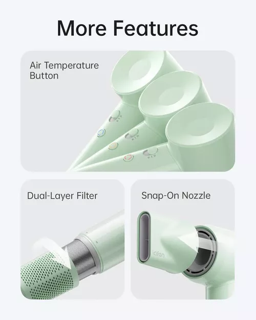 купить Фен Laifen SE Lite Glossy Green (1HD11-S-RU-GR-002) в Кишинёве 