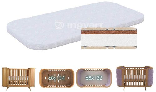 cumpără Lenjerie de pat pentru copii Ingvart 66413153-3 Saltea pentru patucul Boho Cocos+latex 70x134 în Chișinău 