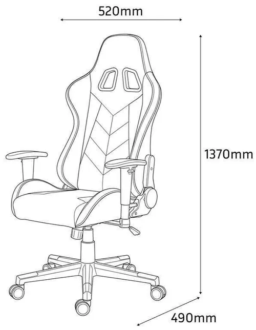 cumpără Fotoliu de birou Fabrik Home Game Black, Красный în Chișinău 