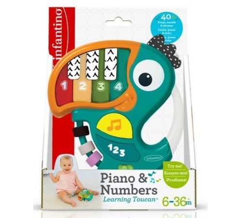 купить Музыкальная игрушка Infantino 212011 Piano&Numbers L.Toucan в Кишинёве 