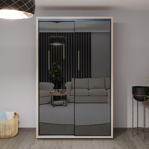 купить Шкаф Bayro Parma Graphite 1400x2250x600 серый камень, купе в Кишинёве 