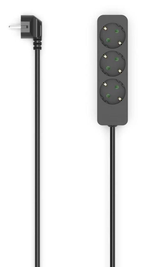 купить Фильтр электрический Hama 223012 3-Way Power Strip Touch Protect 1.4m black в Кишинёве 