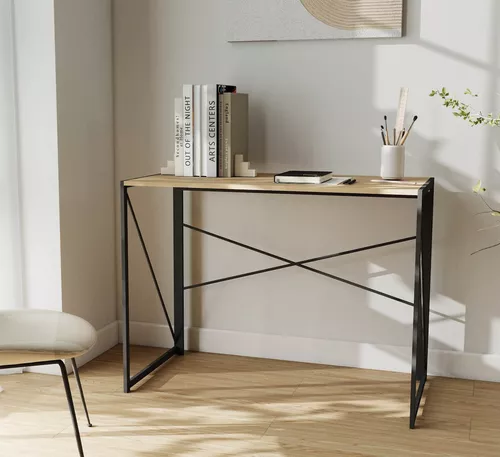 купить Офисный стол Deco Aspen 100x50x75H Oak/Black в Кишинёве 