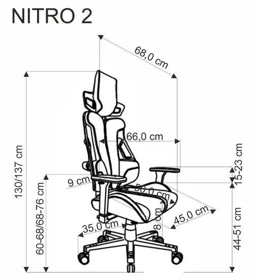 купить Офисное кресло Halmar Nitro 2 red в Кишинёве 