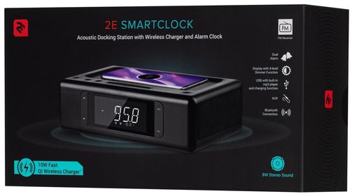 cumpără Ceas - deșteptător 2E 2E-AS01QIBK SmartClock Black în Chișinău 