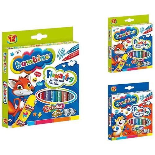 купить Набор для творчества Promstore 53116 Set carioci Bambino 12buc cu glitter в Кишинёве 