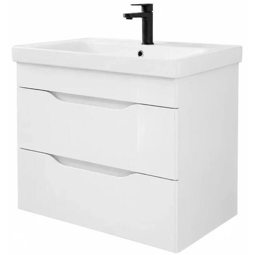 купить Шкаф под умывальник Mashtab 11435 Print cu 2 sertare 60cm Alb в Кишинёве 