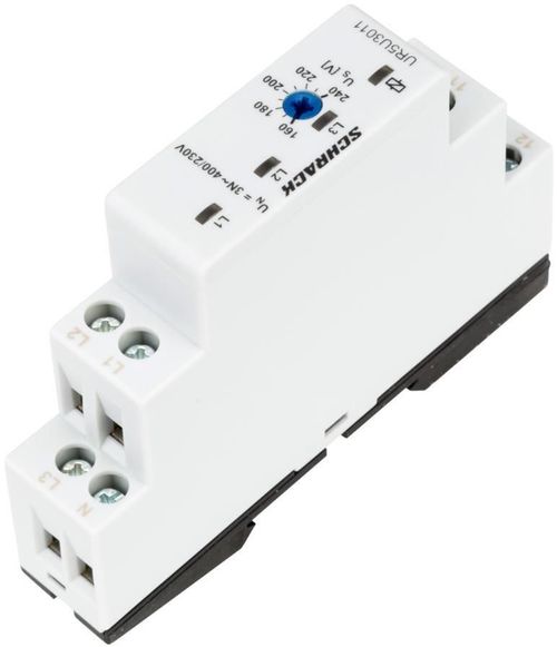 купить Автомат дифференциальный Schrack Technik UR5U3011 Трехфазное реле контроля напряжения 3x160-240В, 1CC в Кишинёве 