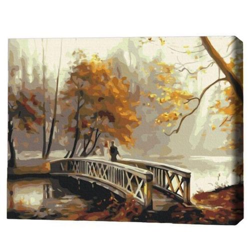 купить Картина по номерам BrushMe BS52669FC 40х50cm (fără cutie) Ceață de toamnă в Кишинёве 