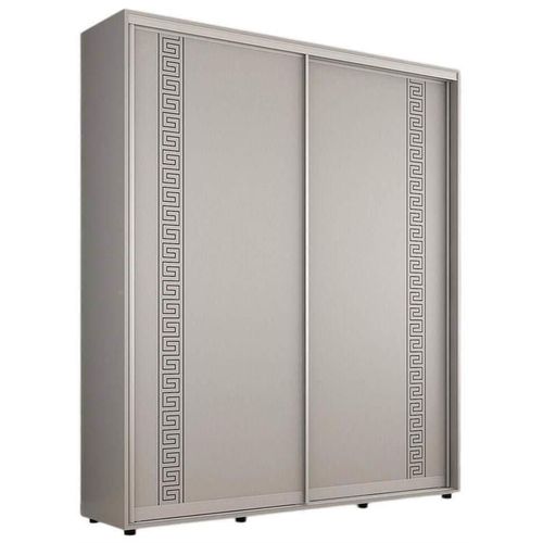 cumpără Dulap Mobildor-Lux Compact uși glisante PAL cu ornament grecesc (230x45x240H cm) Grey în Chișinău 