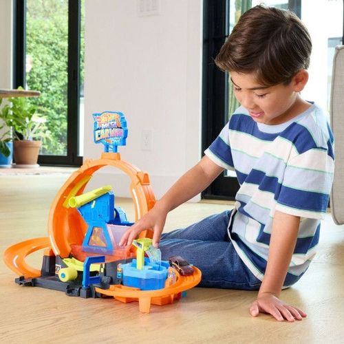 cumpără Mașină Hot Wheels JHL97 City Mega Spălătorie Auto cu Buclă în Chișinău 