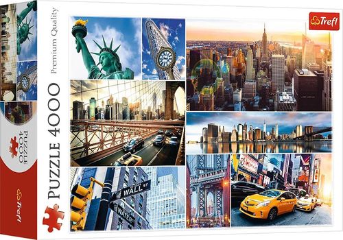 купить Головоломка Trefl R25K / 1 (45006) 4000 New York - collage в Кишинёве 